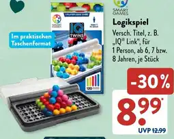 Aldi Süd SMART GAMES Logikspiel Angebot