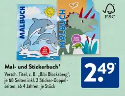 Aldi Süd Mal- und Stickerbuch Angebot