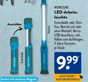 Aldi Süd WORKZONE LED-Arbeits- leuchte Angebot