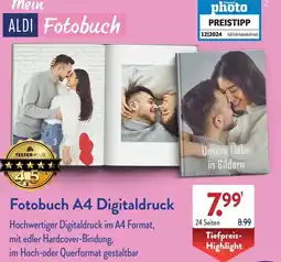 Aldi Süd Fotobuch A4 Digitaldruck Angebot