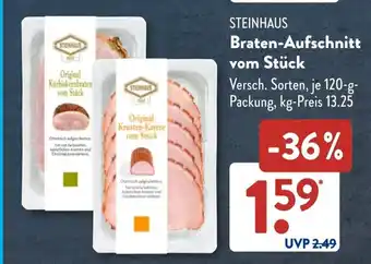 Aldi Süd STEINHAUS Braten-Aufschnitt vom Stück Angebot