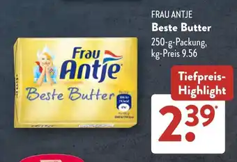 Aldi Süd FRAU ANTJE Beste Butter Angebot