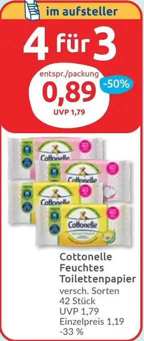 Budni Cottonelle Feuchtes Toilettenpapier Angebot