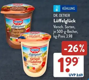 Aldi Süd DR. OETKER Löffelglück Angebot