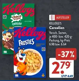 Aldi Süd KELLOGG'S Cerealien Angebot