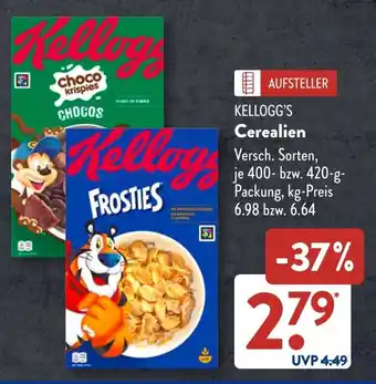 Aldi Süd KELLOGG'S Cerealien Angebot