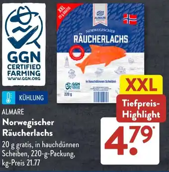 Aldi Süd ALMARE Norwegischer Räucherlachs Angebot