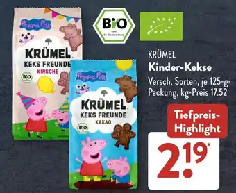 Aldi Süd KRÜMEL Kinder-Kekse Angebot