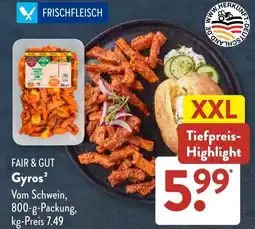 Aldi Süd FAIR & GUT Gyros Angebot