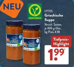 Aldi Süd LYTTOS Griechische Suppe Angebot