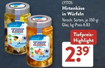 Aldi Süd LYTTOS Hirtenkäse in Würfeln Angebot