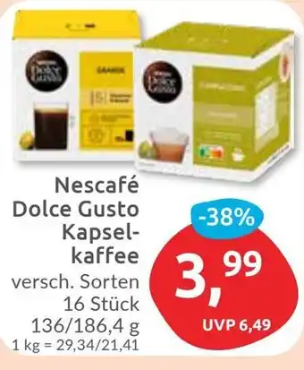 Budni Nescafé Dolce Gusto Kapselkaffee Angebot