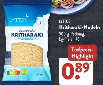 Aldi Süd LYTTOS Kritharaki-Nudeln Angebot