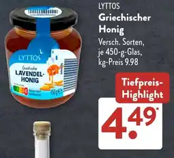 Aldi Süd LYTTOS Griechischer Honig Angebot