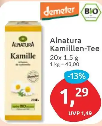 Budni Alnatura Kamilllen-Tee Angebot