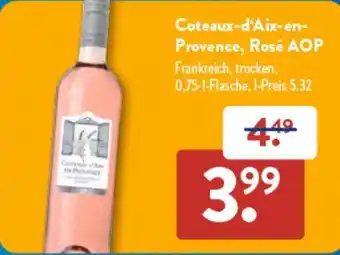 Aldi Süd Coteaux-d'Aix-en- Provence, Rosé AOP Angebot