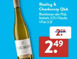 Aldi Süd Riesling & Chardonnay QbA Angebot