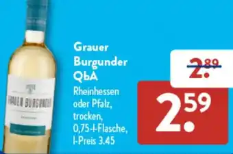 Aldi Süd Grauer Burgunder QbA Angebot