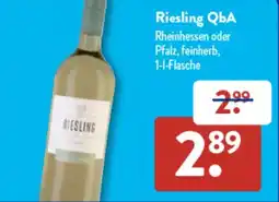 Aldi Süd Riesling QbA Angebot