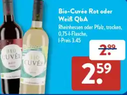 Aldi Süd Bio-Cuvée Rot oder Weiß QbA Angebot