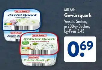 Aldi Süd MILSANI Gewürzquark Angebot