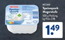 Aldi Süd MILSANI Speisequark Magerstufe Angebot