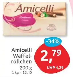 Budni Amicelli Waffelröllchen Angebot