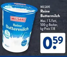 Aldi Süd MILSANI Reine Buttermilch Angebot