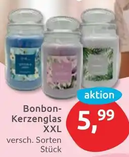 Budni Bonbon- Kerzenglas XXL Angebot