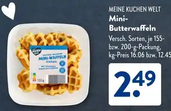 Aldi Süd MEINE KUCHEN WELT Mini- Butterwaffeln Angebot