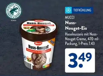 Aldi Süd MUCCI Nuss- Nougat-Eis Angebot