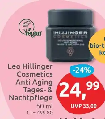 Budni Leo Hillinger Cosmetics Anti Aging Tages-& Nachtpflege Angebot