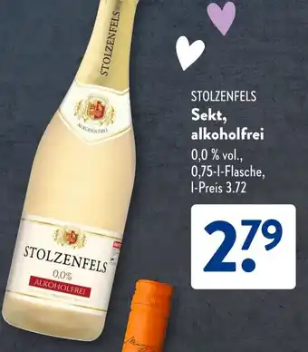 Aldi Süd STOLZENFELS Sekt, alkoholfrei Angebot