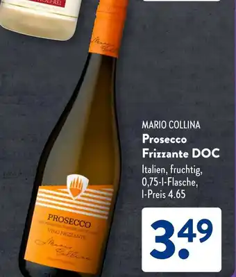 Aldi Süd MARIO COLLINA Prosecco Frizzante DOC Angebot