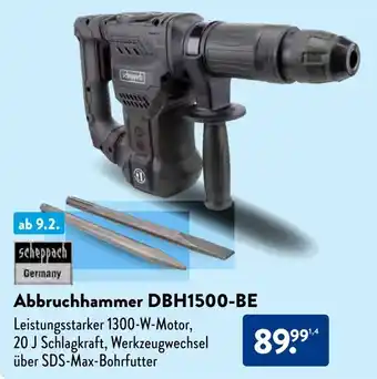 Aldi Süd Scheppach Abbruchhammer DBH1500-BE Angebot