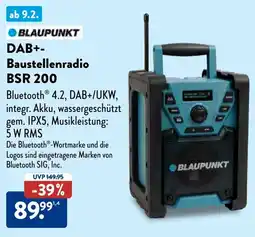 Aldi Süd BLAUPUNKT DAB+- Baustellenradio BSR 200 Angebot