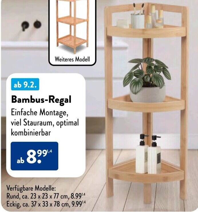 Bambus-Regal Angebot bei Aldi Sd