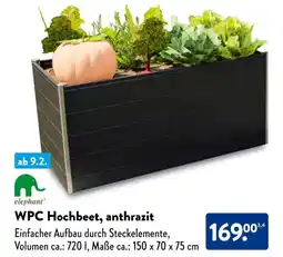 Aldi Süd elephant WPC Hochbeet, anthrazit Angebot