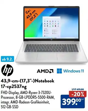 Aldi Süd 17-cp2537ng hp 43,9-cm-(17,3"-)Notebook Angebot