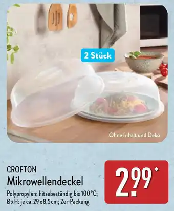 Aldi Nord CROFTON Mikrowellendeckel Angebot