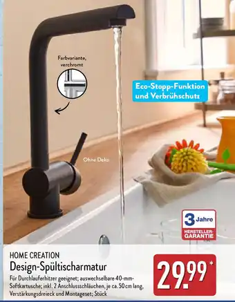 Aldi Nord HOME CREATION Design-Spültischarmatur Angebot