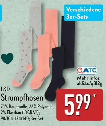 Aldi Nord L&D Strumpfhosen Angebot