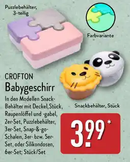 Aldi Nord CROFTON Babygeschirr Angebot