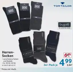 Selgros TOM TAILOR/ bugatti Herren- Socken Angebot