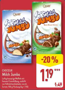 Aldi Nord CHOCEUR Milch Jumbo Angebot