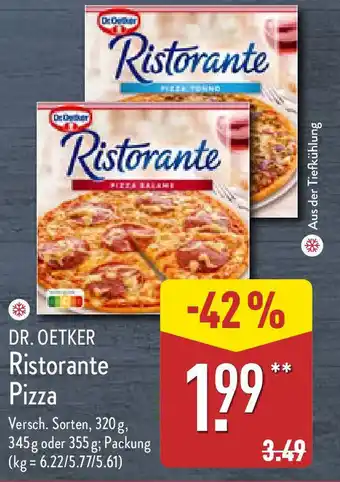 Aldi Nord DR. OETKER Ristorante Pizza Angebot