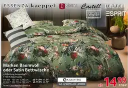 Selgros Marken Baumwoll oder Satin Bettwäsche Angebot