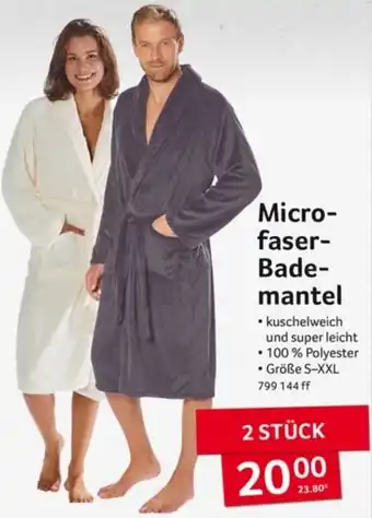 Selgros Microfaser- Bademantel Angebot