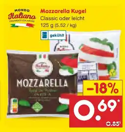 Netto Marken-Discount MONDO Mozzarella Kugel Angebot