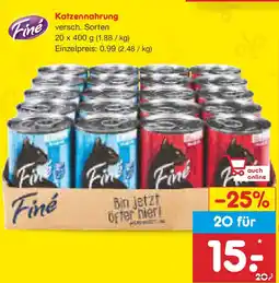 Netto Marken-Discount Finé Katzennahrung Angebot